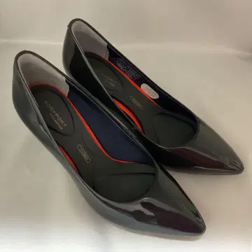ROCKPORT 펌프스 에나멜 스틸레토 블랙 22.5cm