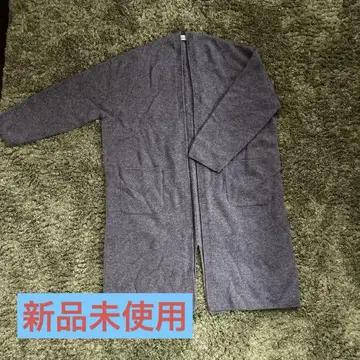 여성용 그레이 롱 가디건