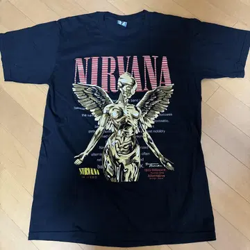 NIRVANA 그래픽 T셔츠 블랙