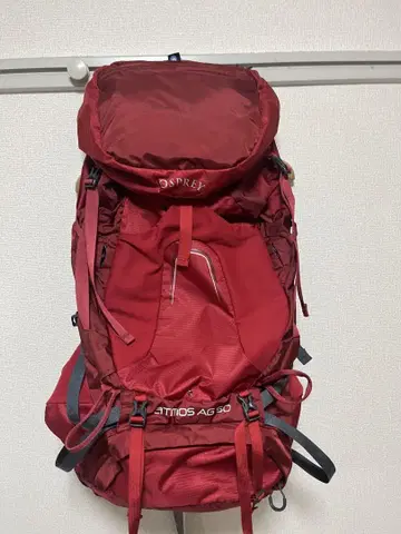 Osprey Atmos AG 50 백팩 빨간색