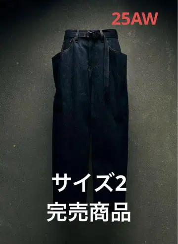 sacai 25AW 데님 와이드 포켓 팬츠 사이즈 2