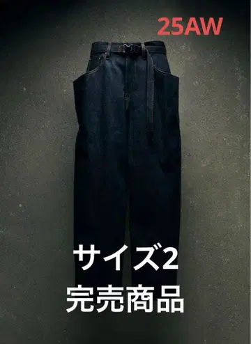 sacai 25AW 데님 와이드 포켓 팬츠 사이즈 2