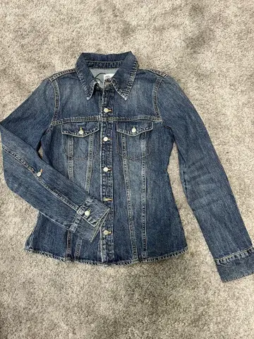 ZARA 데님 자켓 사이즈 S 다크 블루