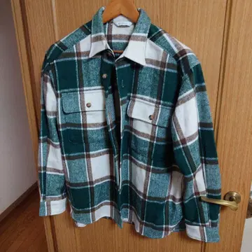 VICTIM&CO. 그린 체크 셔츠