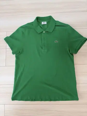 LACOSTE 그린 피케 셔츠 slim fit