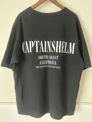 CAPTAINSHELM 블랙 T셔츠 L사이즈