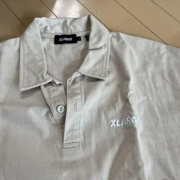 XLARGE 베이지 피케 셔츠
