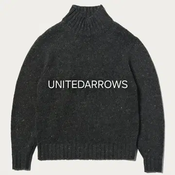 [ 새상품급 ] UNITED ARROWS 하이넥 니트 다크 그레이