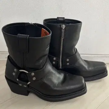 할리 데이비슨 천연 가죽 엔지니어 부츠 24cm