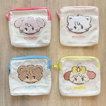 mikko characters 모코모코 파우치 4종 컴플리트