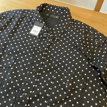 마인 데님 심플 도트 데님 웨스턴 셔츠 블랙 사이즈 3