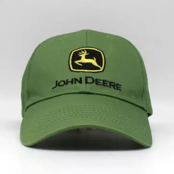 JHON DEERE 존디어 기업 로고 자수 캡 그린 구제 의류