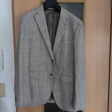TAKEO KIKUCHI 체크 무늬 비즈니스 정장 자켓