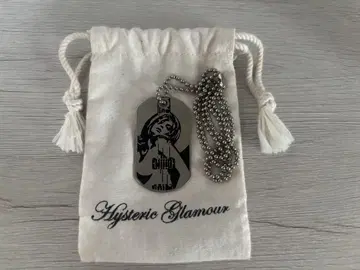 HYSTERIC GLAMOUR 도그택 목걸이