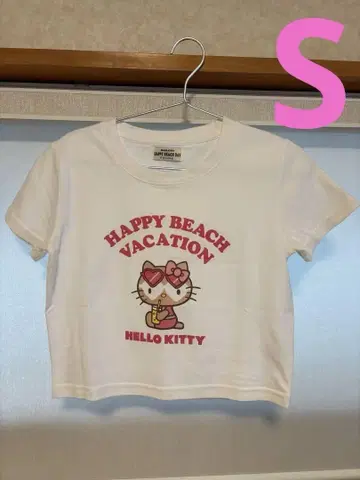 새상품급 헬로키티 HAPPY BEACH VACATION 티셔츠 S