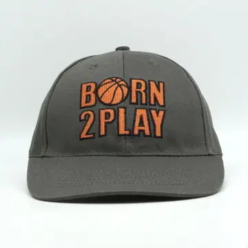 새상품급 BORN 2PLAY 농구 자수 메시지 캡 카키