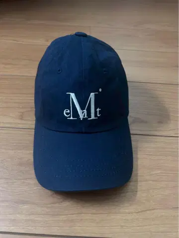 [ MUCENT ] 네이비 로고 캡