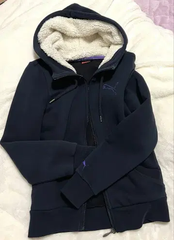 PUMA 속기모 보아 후드 리브 후드티