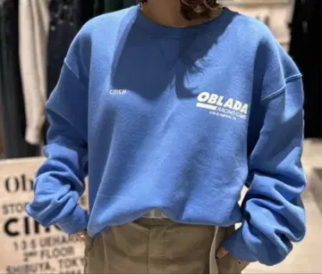 오블라다 oblada cinch 맨투맨 스카이블루 파랑