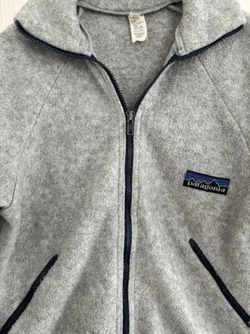 patagonia 80년대 초기 빅택 풀 집업 플리스 자켓 그레이