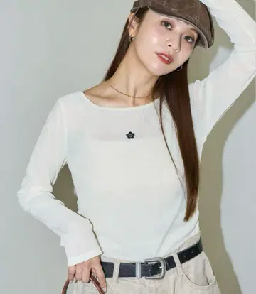 마리콴트 긴팔 벨로아 상의