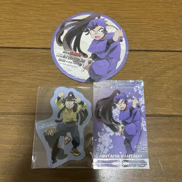 닌타마 란타로 오하마 칸에몬 코스터 스티커 카드