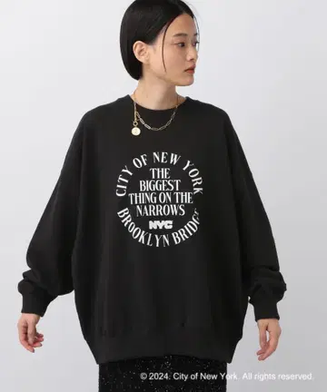 새상품급! 아파트 바이 로리즈 별주 NYC 로고 맨투맨 풀오버