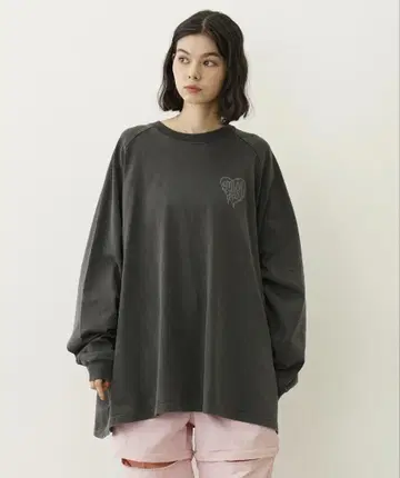 MILKFED. MELTY HEART SUPER BIG B/B TEE