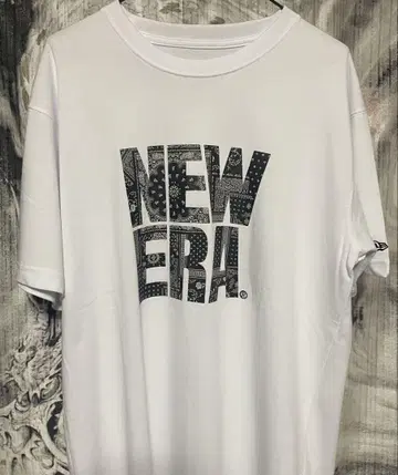 NEW ERA 로고 T셔츠 화이트 [ 2세트 ]
