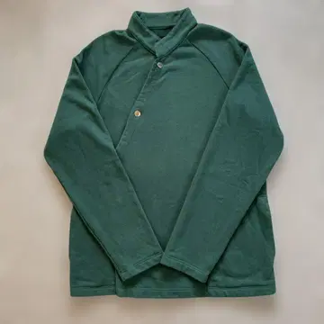 TIGRE BROCANTE 다크 그린 코튼 자켓 버튼 포함