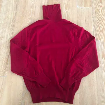 Barrie 빨간색 100% 울 니트 스웨터 사이즈 36 스코틀랜드제