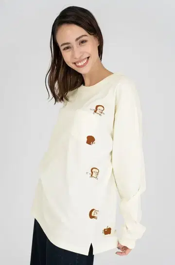 빵도둑 긴팔 티셔츠
