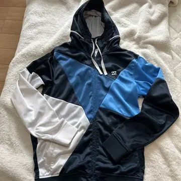 BILLABONG 후드 부착 저지 M 사이즈 블랙 블루
