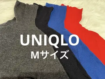 [ 새상품급 ] UNIQLO 터틀 리브 긴팔 니트 묶음 판매 네이비 M