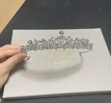 실버 비쥬 티아라 박스 포함