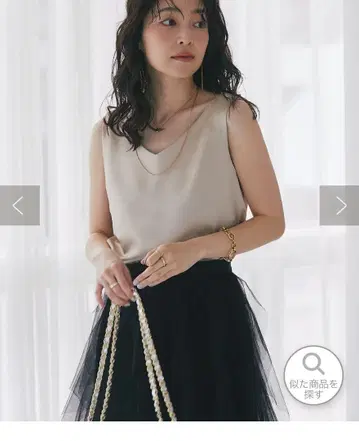 2way 탱크탑 새틴 베이지 라부티크봉봉