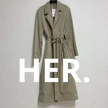 HER. 베이지 트렌치코트