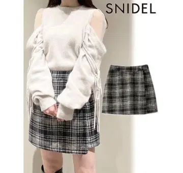 snidel / 스나이델 트위드 큐롯 팬츠