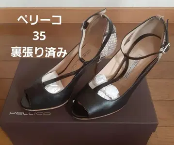 PELLICO 오픈토 하이힐 35 사이즈