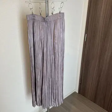 SNIDEL 연보라 플리츠 스커트 ONE SIZE