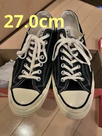[중고] 컨버스 CT70 블랙 27.0cm 구 로고 제품