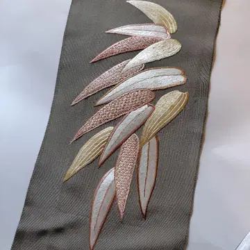 손자수 장식용 깃 보라 직암