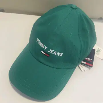 새상품 TOMMY JEANS 타미힐피거 그린 캡