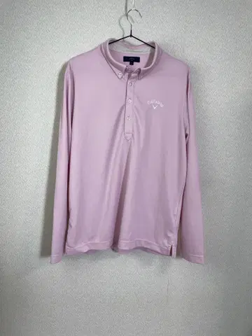 캘러웨이 Callaway 긴팔 피케 셔츠 핑크 사이즈 L