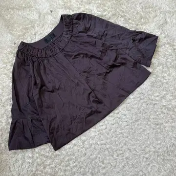 [ UNTITLED 언타이틀 ] 노카라 와이드 슬리브 상의 브라운