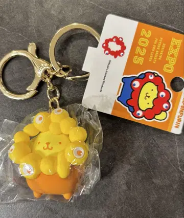 산리오 최애 컬러 키링 오사카 엑스포 폼폼푸딩