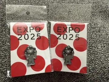 만박 EXPO 미야쿠미야쿠 핀 배지 블랙 2개 세트 EXPO2025