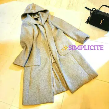 SIMPLICITE (심플 시티에) 후드 달린 롱 코트