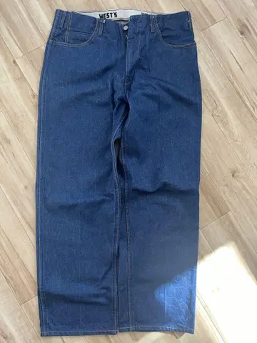 WEST'S 다크 블루 스트레이트 데님