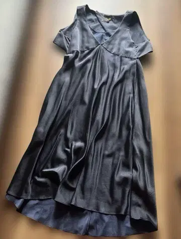 드로어 실크 드레스 원피스